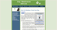 Desktop Screenshot of dogobedienceadvice.com